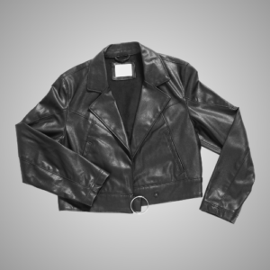 Cropped Leather Jacket
