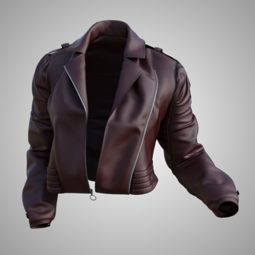 Brown Biker Leather Jacket